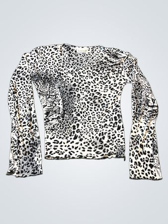 Surrender Long Sleeve Leopard Print Top