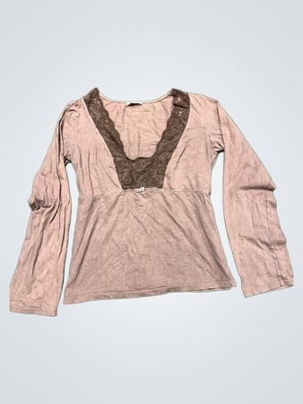 DKNY Long-sleeve V-neck Top
