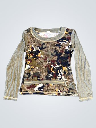 Long sleeve t-shirt with camouflage print