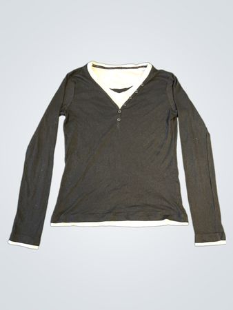 Long sleeve henley shirt