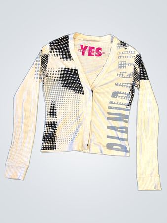 PIANURASTUDIO "YES" Marilyn Monroe Grafikdruck Cardigan