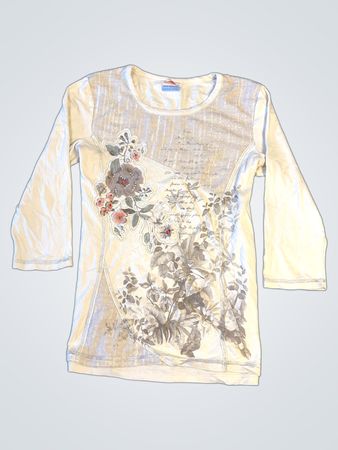 T-shirt à manches longues pour femmes Kalisson avec imprimé floral