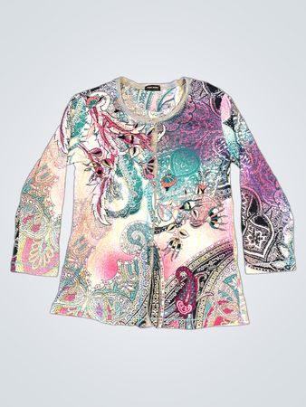 Gerry Weber Edition Long-Sleeve Printed Cardigan