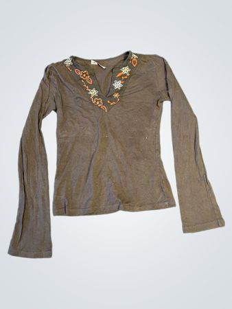 T-shirt brodé à manches longues Lefties