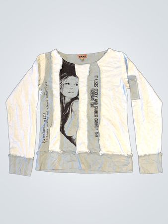 SAMI "Freebase Mädchen, das sexy und Glamour verliert, kann nicht sagen, dass es sexy und Glamour benutzt, kann nicht sagen" Grafik Langarmshirt