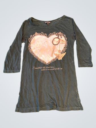 Stradivarius Langärmliges Grafik-Kleid