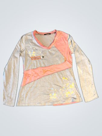 T-shirt à manches longues en V pour femmes Furay