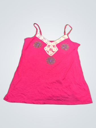 American Eagle Outfitters Rosa Camisole-Top mit verziertem Ausschnitt