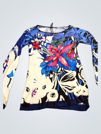 Desigual Langärmeliges Oberteil mit Blumenmuster