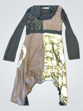 Bohemia Damen asymmetrisches Printkleid