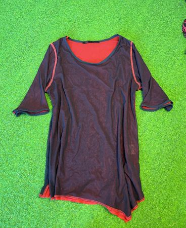 ALAIN WEIZ Asymmetrisches Tunika-Top