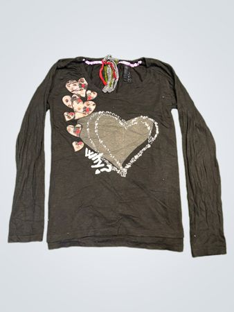Desigual Langarm-Grafik-T-Shirt