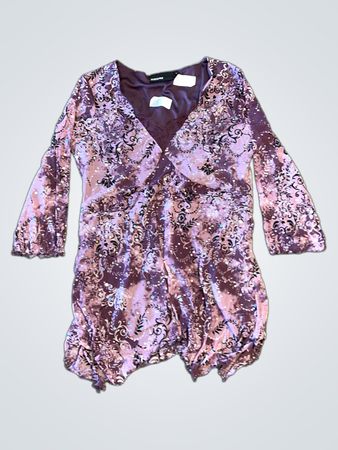 KappAhl Purple Print Tunika-Oberteil