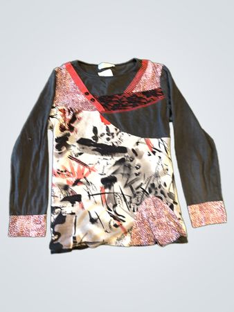 S'Quise Langarmshirt mit grafischem Aufdruck