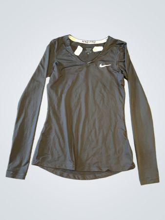 Nike Pro Langarm V-Ausschnitt T-Shirt