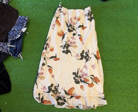 Maxi-Rock mit Blumenmuster