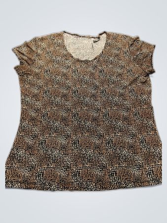 Brown Patterned T-Shirt