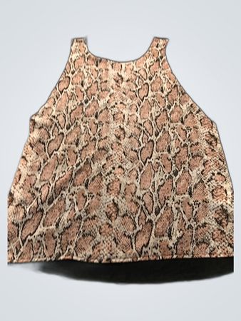 Dynamite Printed Animal Print Blouse