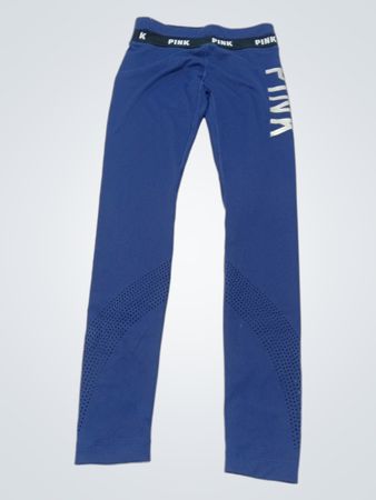 PINK Victoria's Secret Blue Logo Leggings
