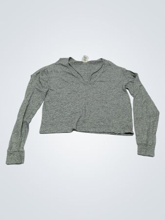 Victoria's Secret PINK Gray Long Sleeve Top
