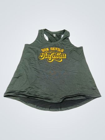 Gray Athletic Works Tank Top with SUN DEVILS Baseball Logo