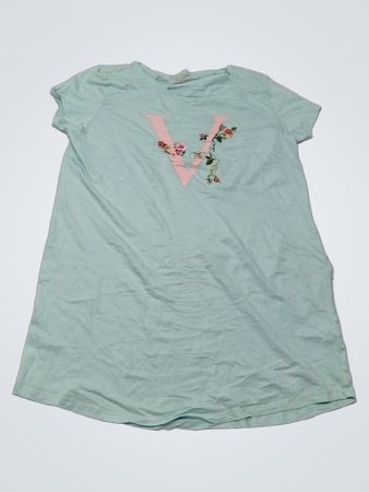 Victoria's Secret Mint Green Short Sleeve Floral V Dress