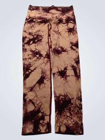 Brown Tie-Dye Pants