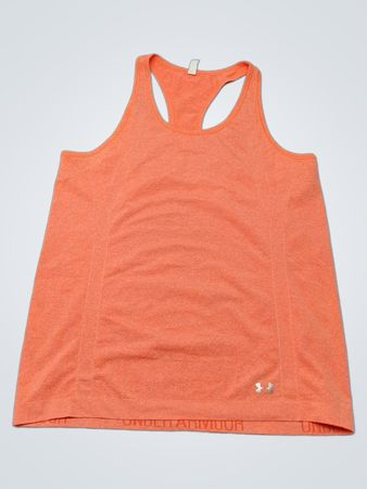 Under Armour Orange HeatGear Fitted Tank Top