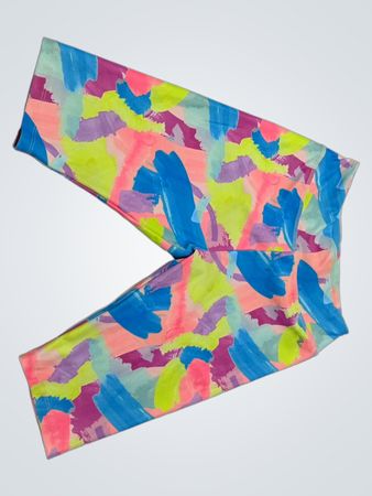 Quiksilver Multicolored Abstract Print Cropped Leggings