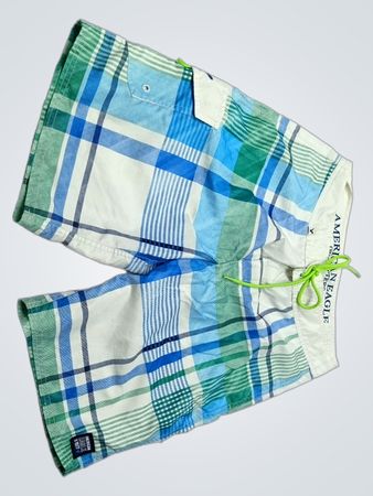 American Eagle Plaid Swim Shorts