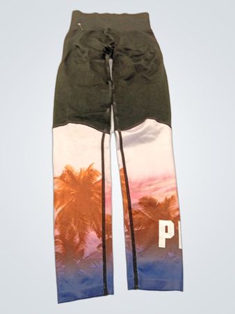 PINK Victoria's Secret Palm Print Leggings