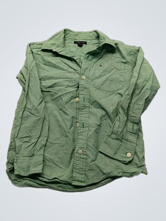 Tommy Hilfiger Green Gingham Button-Down Shirt