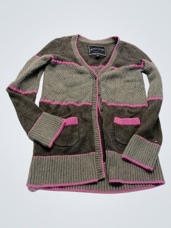 Tommy Hilfiger Gray and Pink Knit Sweater