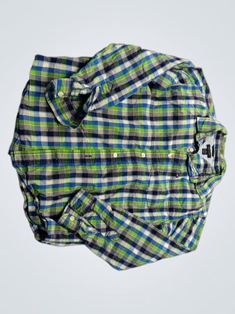 Plaid Button-Down Shirt