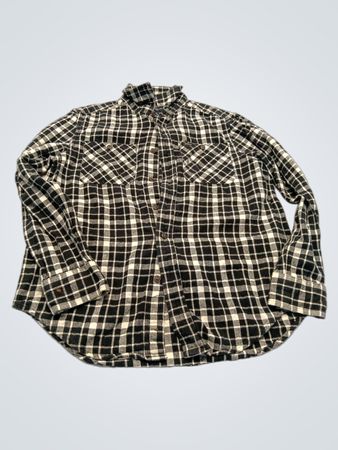 Ralph Lauren Polo Black White Plaid Button-Down Shirt