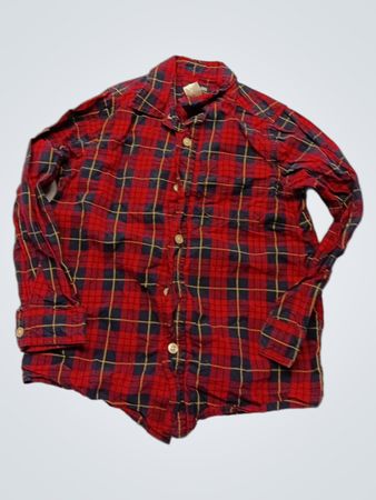 OshKosh B'gosh Red Plaid Long-Sleeve Button-Down Shirt