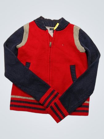 Tommy Hilfiger Red and Navy Sweater Vest