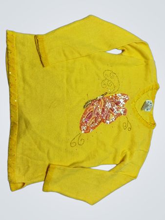 Yellow Embellished Sweater