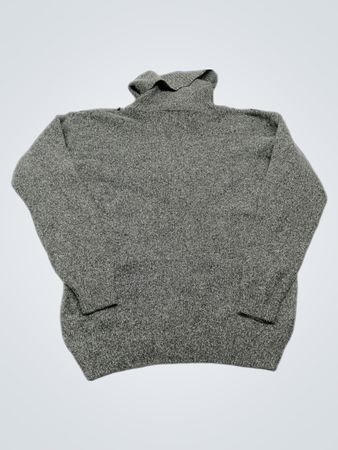 Prête Party Gray Knit Turtleneck Sweater