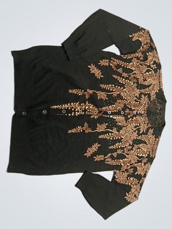 Black Embroidered Sweater