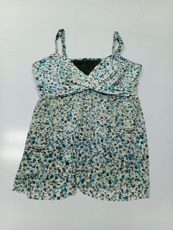 Christina Blue Floral Romper
