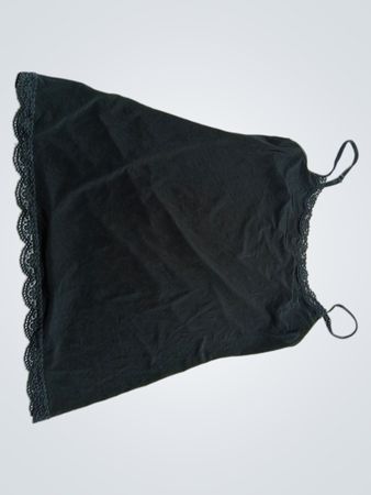 Black Lace-Trimmed Camisole