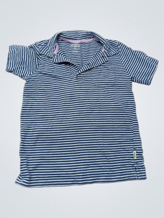 OshKosh Genuine Article Blue and White Striped Polo Shirt