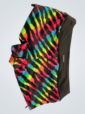 PINK Rainbow Striped Athletic Shorts