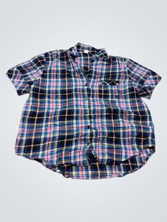 Victoria's Secret Plaid Button-Down Shirt