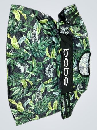 bebe Tropical Print Shirt