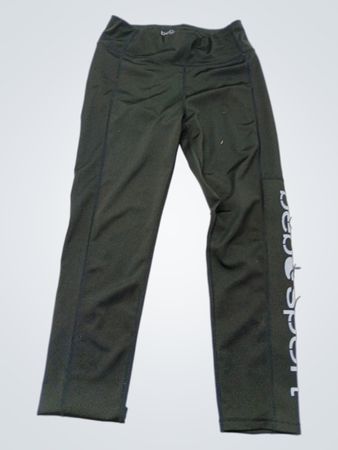 bebe Sport Black Logo Leggings