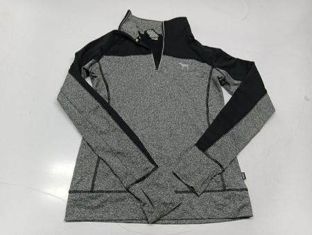 Victoria's Secret PINK Gray and Black Long Sleeve Top
