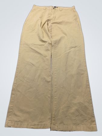Tommy Hilfiger Khaki Wide-Leg Chino Pants