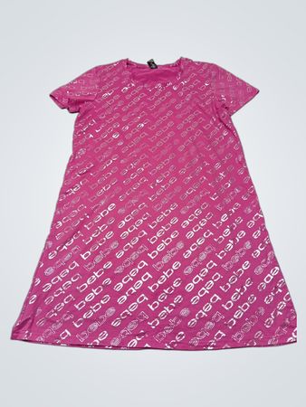Bebe Pink Logo Mini Dress